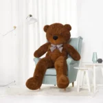 Big Plush Teddy Bear, Soft Toy, 100 Cm, 39 Inches, 3.3 Feet, Light Brown, Popo - 200 cm, Dark brown - Teddyway