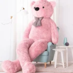 Big Plush Teddy Bear, Soft Toy, 100 Cm, 39 Inches, 3.3 Feet, Light Brown, Popo - 300 cm, Pink - Teddyway