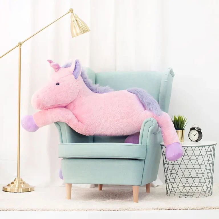 Plush Unicorn, Soft Toy, 70 Cm, 27 Inches, 2.3 Feet, Pink, Soso - Teddyway