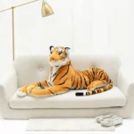 Plush Tiger, Soft Toy, 70 Cm, 27 Inches, 2.3 Feet, Yellow, Tigo - Teddyway
