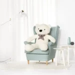 Big Plush Teddy Bear, Soft Toy, 100 Cm, 39 Inches, 3.3 Feet, Light Brown, Popo - 130 cm, White - Teddyway