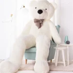 Big Plush Teddy Bear, Soft Toy, 100 Cm, 39 Inches, 3.3 Feet, Light Brown, Popo - 260 cm, White - Teddyway