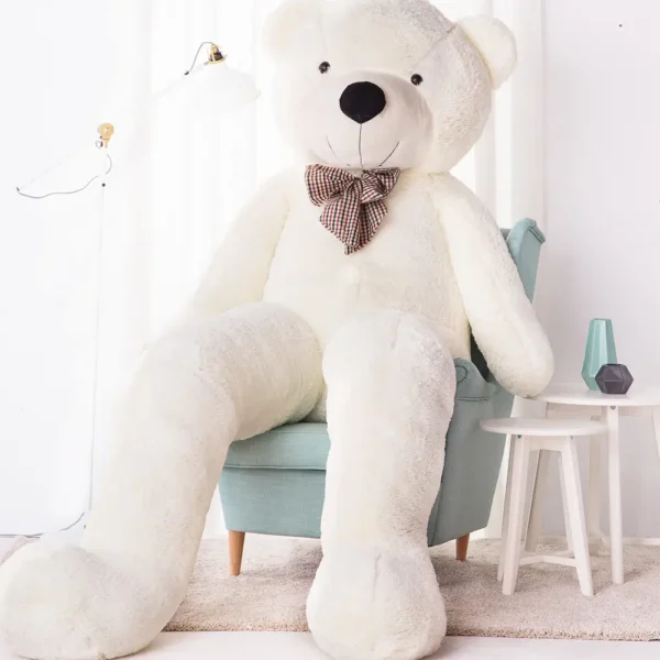 Big Plush Teddy Bear, Soft Toy, 100 Cm, 39 Inches, 3.3 Feet, Light Brown, Popo - 300 cm, White - Teddyway