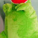 Big Plush Dinosaur, Soft Toy, 160 Cm, 63 Inches, 5.2 Feet, Green, Gogo - Teddyway