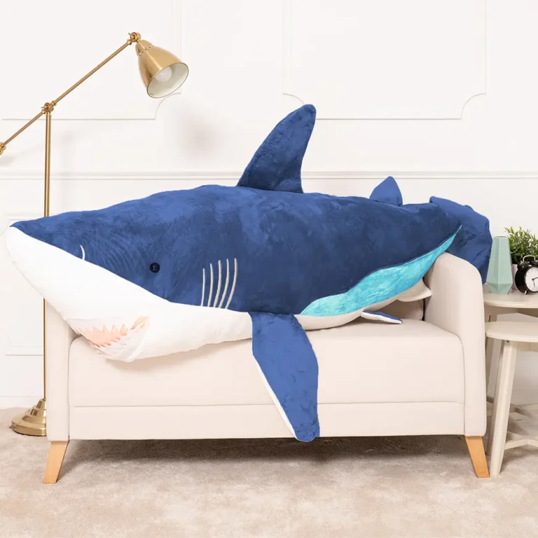 Plush Shark, Soft Toy, 90 Cm, 35 Inches, 2.9 Feet, Blue, Saho - 200 cm, Blue - Teddyway