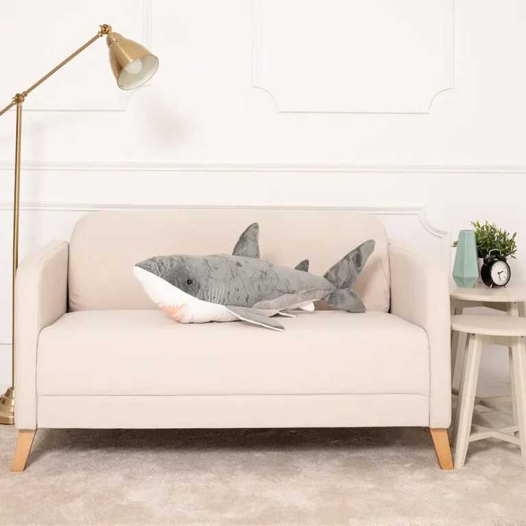 Plush Shark, Soft Toy, 90 Cm, 35 Inches, 2.9 Feet, Blue, Saho - 90 cm, Grey - Teddyway