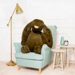 Big Plush Bunny, Soft Toy, 100 Cm, 39 Inches, 3.3 Feet, Olive, Bani - Teddyway