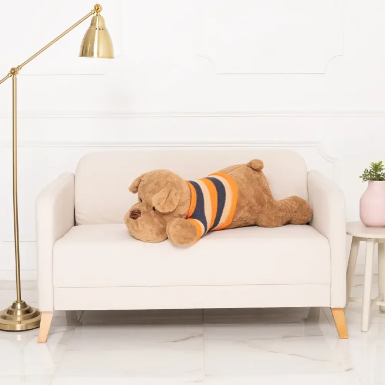 Plush Dog, Soft Toy, 70 Cm, 27 Inches, 2.3 Feet, White, Dami - Teddyway