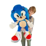 Big Plush Sonic The Hedgehog, Soft Toy, 70 Cm, 27 Inches, 2.3 Feet, Blue - Teddyway