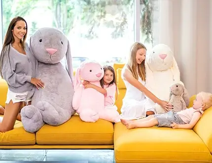 Big plush bunnies