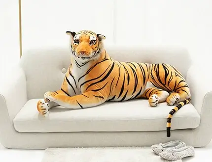 Big plush tigers